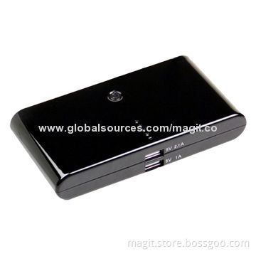 Dual-USB Power Bank with 12,000/13,200/15,600mAh Capacity